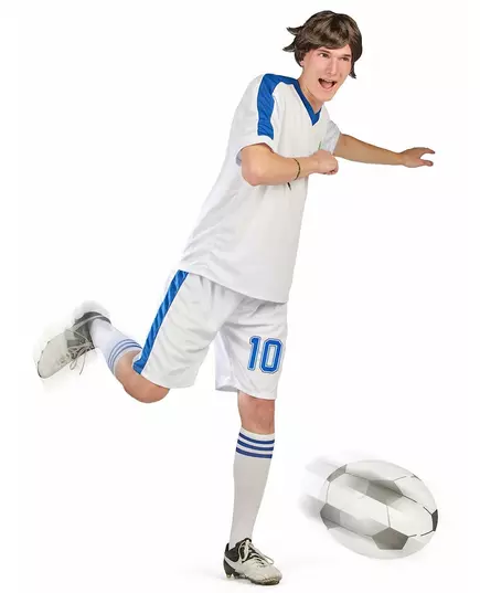 Fotbollskapten-maskeraddräkt herr, Storlek: Medium, image 3