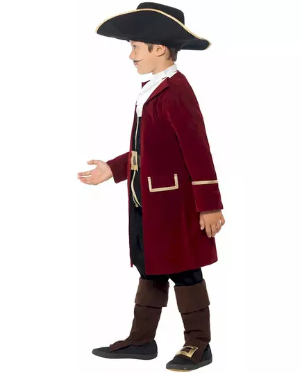 Maskeraddräkt piratkapten pojke, Storlek: 10-12 år (145/158 cm), image 4