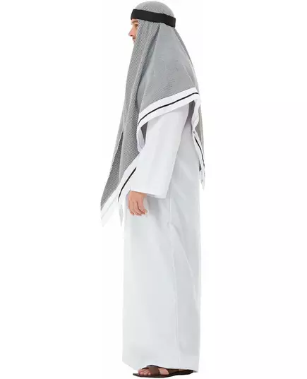 Vit lyxmaskeraddräkt shejk vuxen, Storlek: Medium, image 4