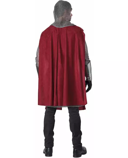 Lyxig röd riddarmaskeraddräkt vuxen, Storlek: Small/Medium, image 4