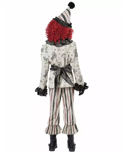 Lyxig sinister clownmaskeraddräkt barn, Storlek: М 8-10 år(140 cm), image 4