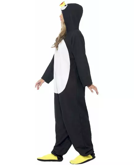 Pingvinmaskeraddräkt med huva vuxen, Storlek: Large, image 4