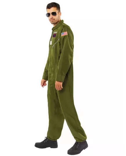 Top Gun™-maskeraddräkt i overall herr, Storlek: X-Large, image 4