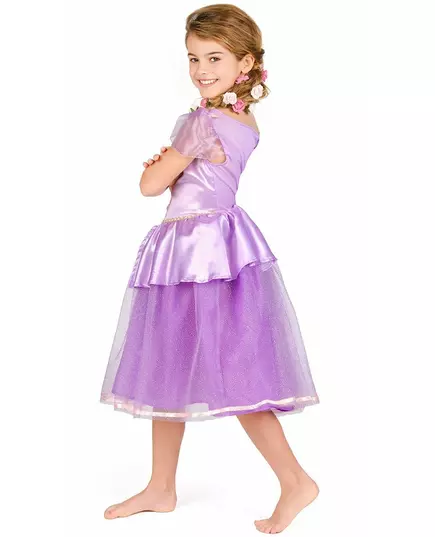 Deluxe Rapunzel™-maskeraddräkt flicka, Storlek: 3-4 år (97 - 109 cm), image 4