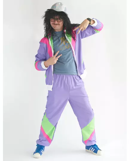 Retro joggingmaskeraddräkt herr, Storlek: Medium, image 4