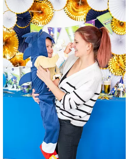 Lyxig maskeraddräkt Sonic™ barn, Storlek: 3-4 år (90 till 104 cm), image 3