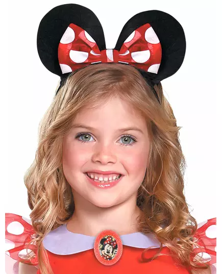 Klassisk röd Minnie Mouse™-maskeraddräkt för flickor, Storlek: 3-4 år (97 - 109 cm), image 4