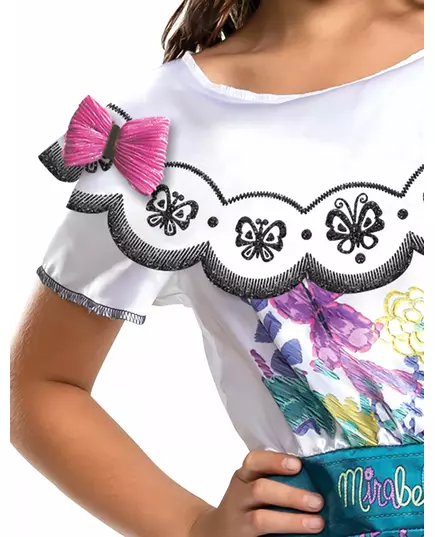 Mirabel deluxe-maskeraddräkt Encanto™ barn, Storlek: 5-6 år (109 - 126 cm), image 4