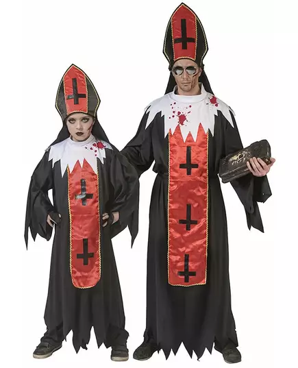 Skräckpåvens maskeraddräkt vuxen, Storlek: Small/Medium, image 4
