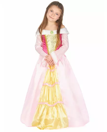 Prinsessmaskeraddräkt med satinklänning flicka, Storlek: 10-12 år (130-140 cm), image 4