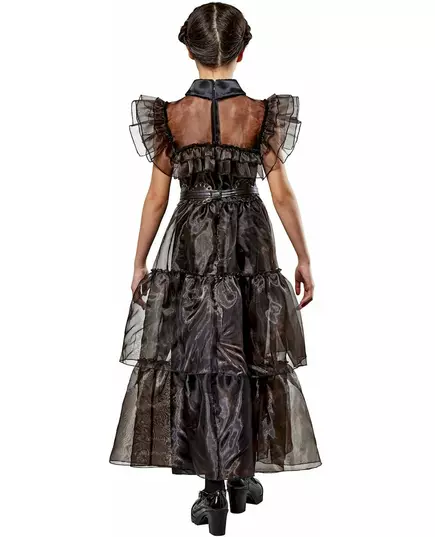 Maskeraddräkt balklänning Wednesday Addams™ barn, Storlek: 9-10 år (134 till 140 cm), image 3
