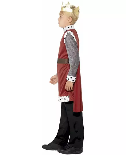 Medeltida kung maskeraddräkt pojke, Storlek: 10-12 år (145/158 cm), image 4