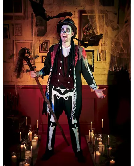 Maskeraddräkt voodoo-trollkarl herr, Storlek: Medium/Large, image 4