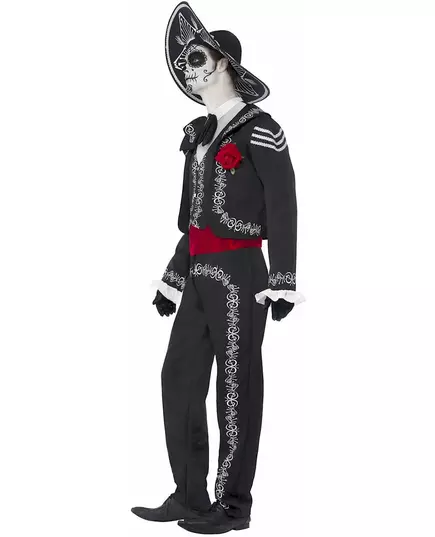 Mexikansk skelettmaskeraddräkt herr Dia de los muertos, Storlek: X-Large, image 4