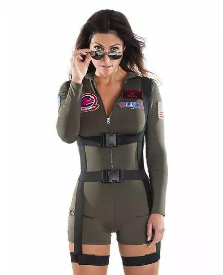 Top Gun-maskeraddräkt vuxen, Storlek: X-Large, image 4