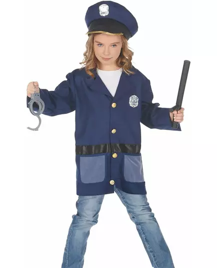 Maskeraddräkt med tillbehör polis barn, Storlek: 3-4 år (92-104 cm), image 4