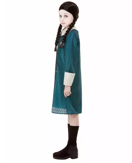 Wednesday Familjen Addams™-maskeraddräkt för flickor, Storlek: 4-6 år (115/128 cm), image 4