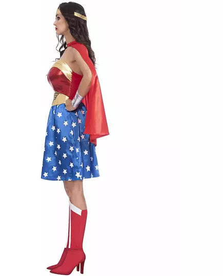 Klassisk Wonder Woman™-maskeraddräkt dam, Storlek: Large, image 3