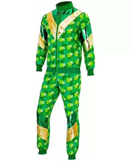 Träningsdräkt med klöver Saint Patrick stora storlekar vuxen, Storlek: X-Large, image 3