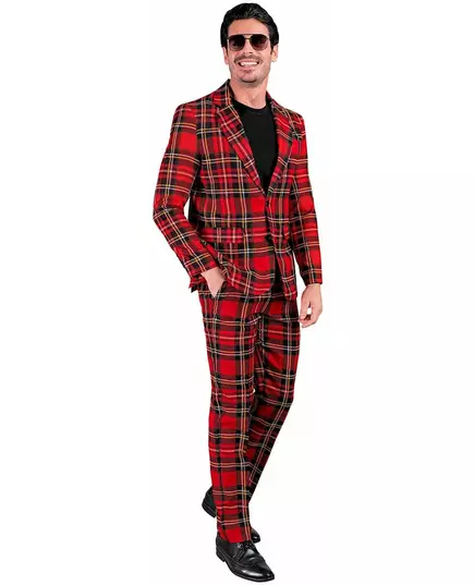 Maskeraddräkt med skotskt tartantryck för vuxen, Storlek: Medium, image 4