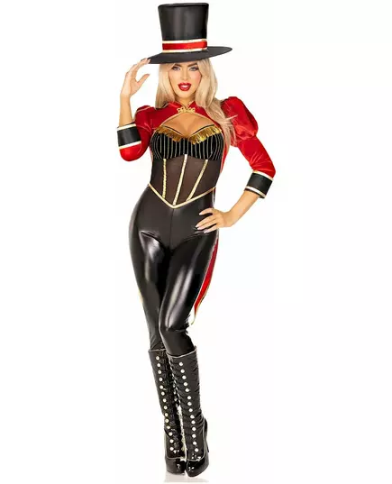 Sexig Madame Loyal-maskeraddräkt med jumpsuit dam, Storlek: Small, image 4
