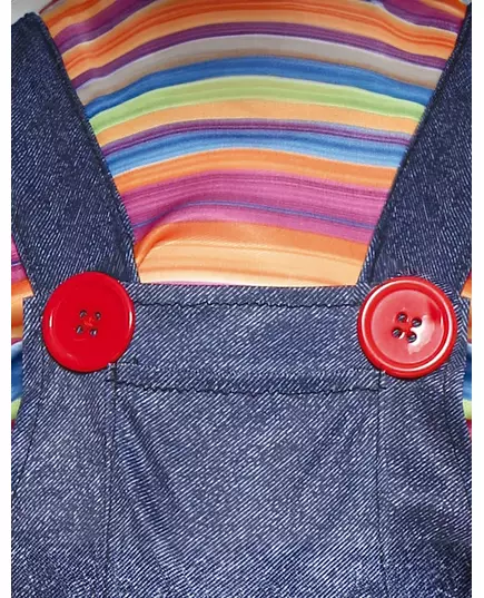 Djävulsk dockmaskeraddräkt baby, Storlek: 18-24 månader (89 - 93 cm), image 4
