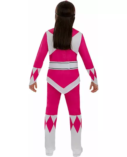 Power Ranger™-maskeraddräkt rosa barn, Storlek: 10-12 år, image 4