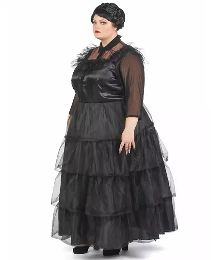 Gotisk balklänningsmaskeraddräkt dam plus size, Storlek: XX-Large, image 4
