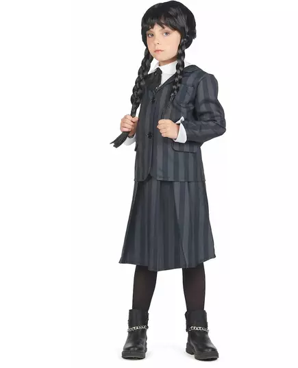 Gotisk skoluniform-maskeraddräkt barn, Storlek: 7-9 år (120-130 cm), image 4