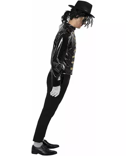 Svart jacka Michael Jackson™ vuxen, Storlek: Medium/Large, image 4