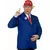 Amerikansk president-maskeraddräkt vuxen, Storlek: M