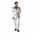 Mr. Shiny Silver-kostym herr Opposuits™, Storlek: Small (EU 44-46)
