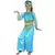 Blå orientalisk dansös-maskeraddräkt flicka, Storlek: 4-6 år (110-120 cm)