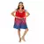 Lyxig Wonder Woman™ maskeraddräkt barn, Storlek: 7-8 år (122 till 128 cm)