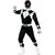 Svart Power Ranger™ maskeraddräkt vuxen, Storlek: Medium