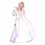 Mångfärgad prinsessmaskeraddräkt flicka, Storlek: 10-12 år (130-140 cm)