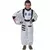 Vit astronautmaskeraddräkt barn, Storlek: 8-10 år (128 cm)