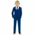 Marinblå Mr. Bleu-maskeraddräkt barn Opposuits™, Storlek: 8-10 år (122-128cm)