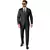 Svart Mr. Solid-maskeraddräkt för herr Suitmeister™, Storlek: Large (EU 52-54)