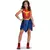 Klassisk Wonder Woman Justice League™-maskeraddräkt flicka, Storlek: 5-6 år (110 till 116 cm)