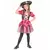 Rosa piratmaskeraddräkt för flickor, Storlek: 4-6 år (110-120 cm)