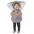 Grå elefantmaskeraddräkt barn, Storlek: 3-4 år(98-104 cm)