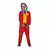 Röd galen clownmaskeraddräkt barn, Storlek: 9 år (125-135 cm)