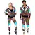 Maskeraddräkt träningsoverall med flerfärgat djurtryck vuxen, Storlek: Large