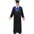 Blå och svart examensmaskeraddräkt vuxen, Storlek: Medium (48-50)