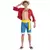 Luffy One Piece™ maskeraddräkt vuxen, Storlek: X-Large (190 cm)