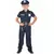 Polismaskeraddräkt med korta ärmar barn, Storlek: 7-9 år (120-130 cm)