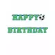 Happy Birthday-banner med fotboll