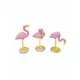 1 rosa flamingo i harts 3,5 x 10 cm