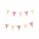 Girlang med vichy-rutiga linneflaggor retro 2 m